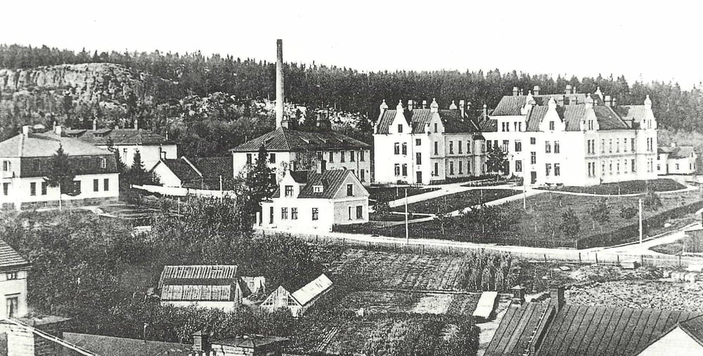 Bild från arkivet på Länssjukhuset i Hudiksvall.